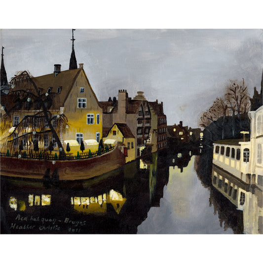 Bruges "Winter Wonders" - Acrylic on Canvas - Original Artwork