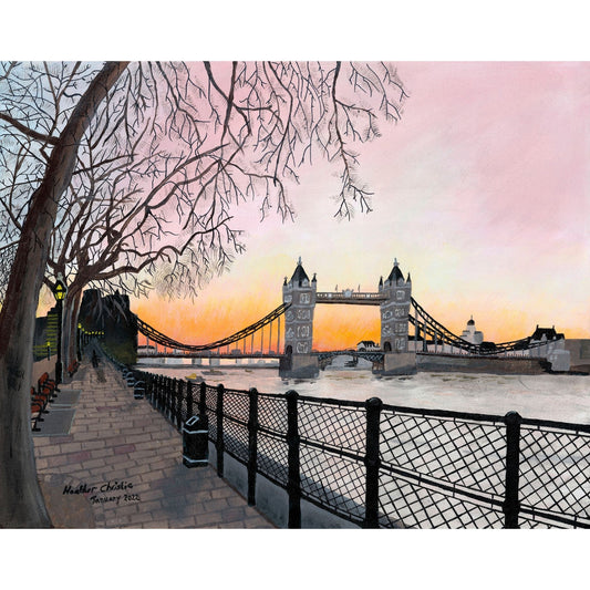 London "Tower Bridge" - Acrylic on Canvas - Original Artwork