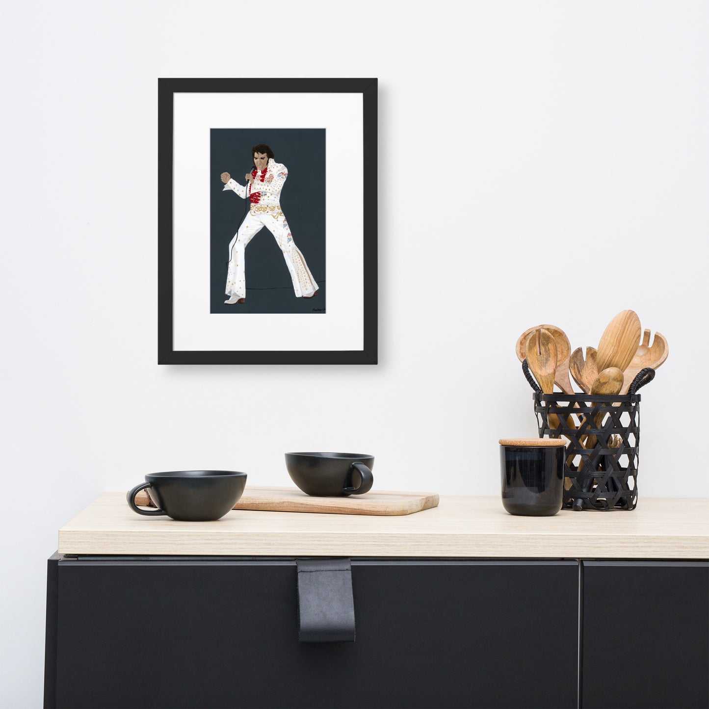 Elvis Prestley - A3/A4 Mounted Print