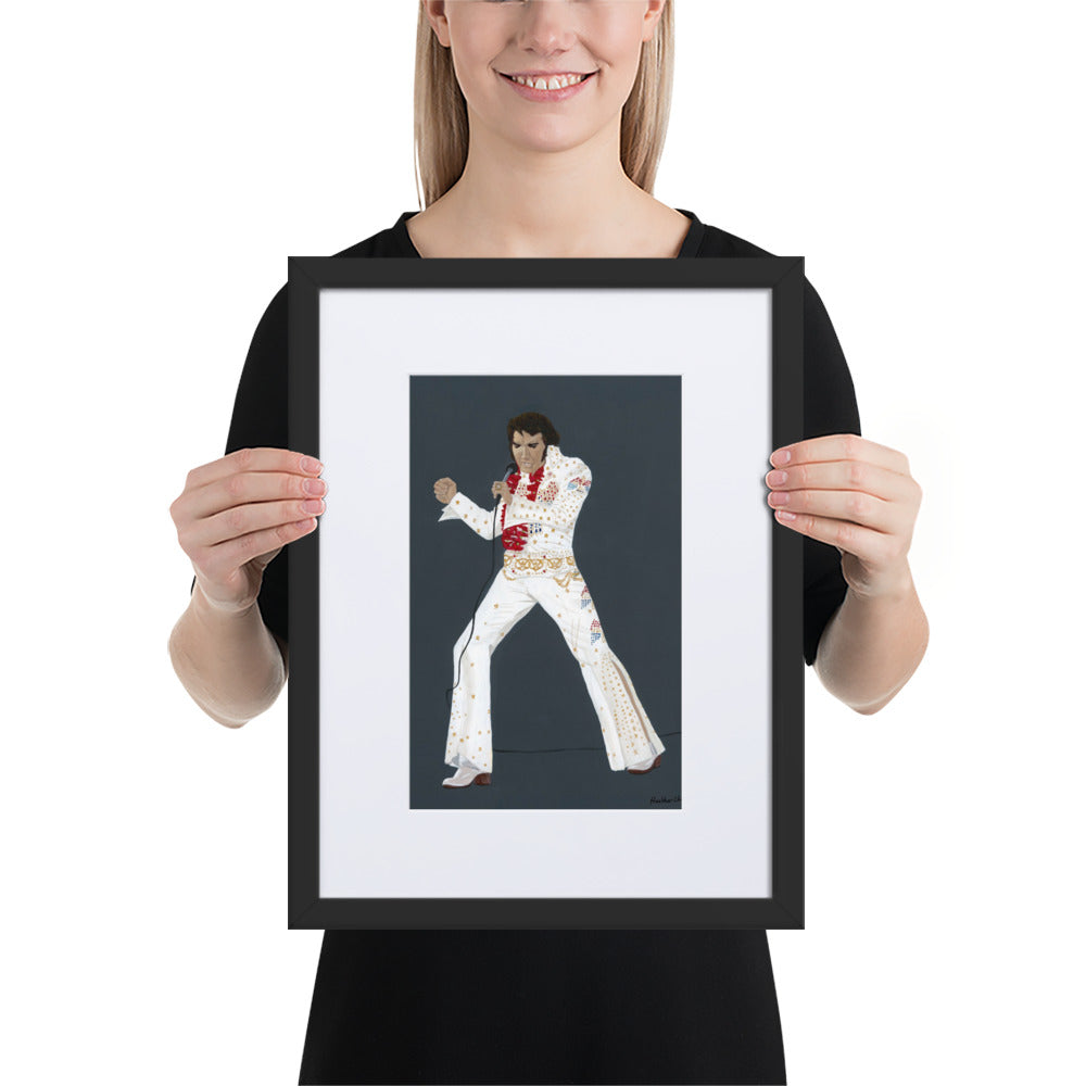 Elvis Prestley - A3/A4 Mounted Print