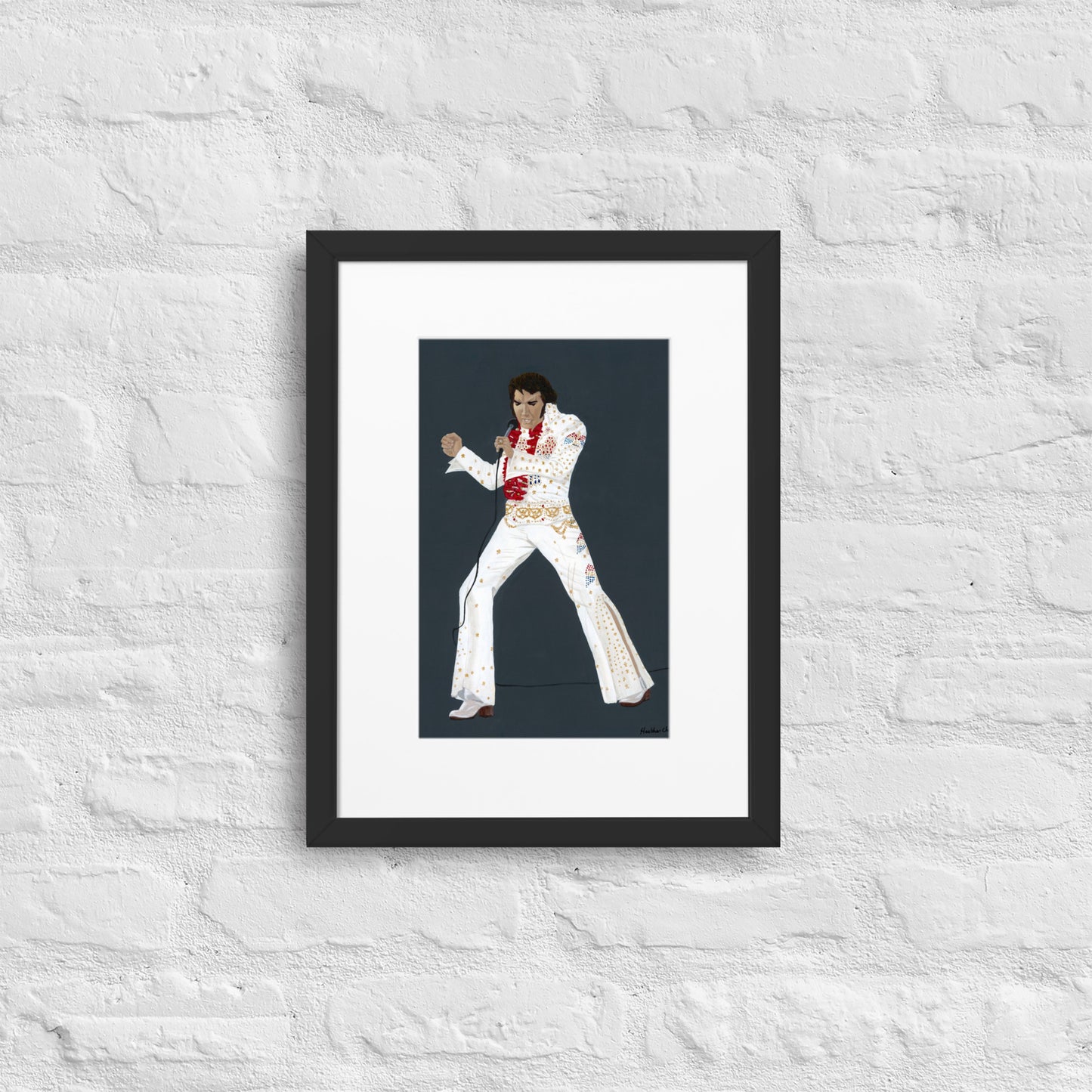 Elvis Prestley - A3/A4 Mounted Print