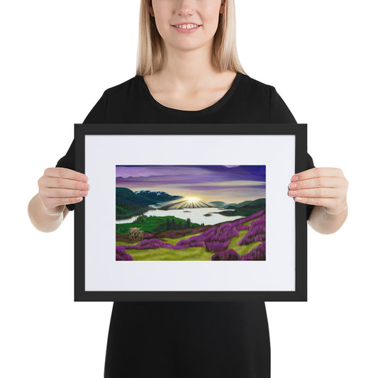 Highland Heathers - Acrylic on Canvas Painting, Original Artwork - Mounted Prints