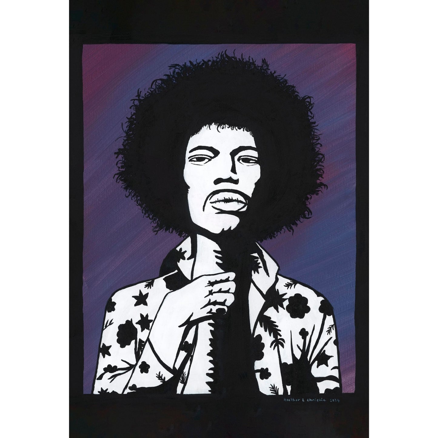Jimi Hendrix - Acrylic on Canvas - Original Artwork