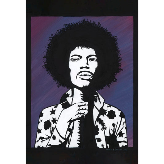 Jimi Hendrix - Acrylic on Canvas - Original Artwork