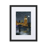 London "The Rain" - A3/A4 Mounted Print