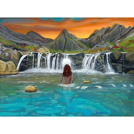 Sea of Tranquility - Acrylic on Canvas Painting, Original Artwork - Mounted Prints