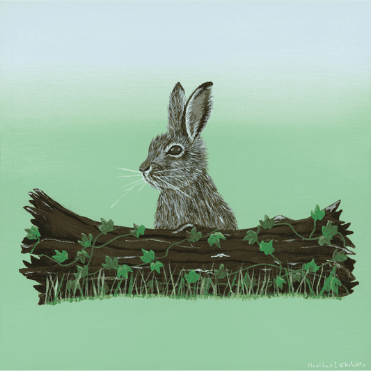 Woodland Hare - Acrylic on Canvas Painting, Original Artwork - Mounted Prints