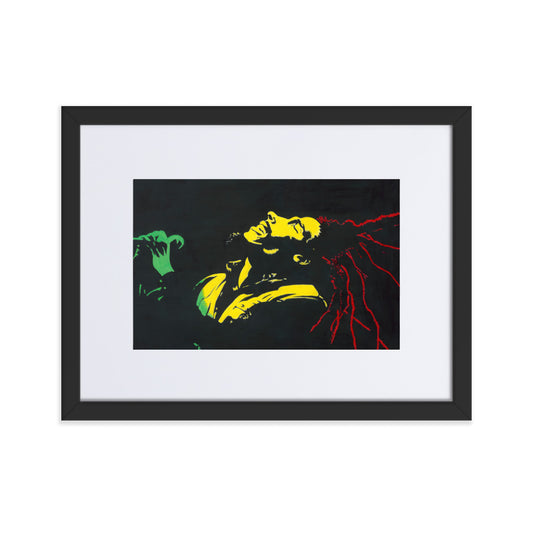 Bob Marley "Freedom" - A3/A4 Mounted Print