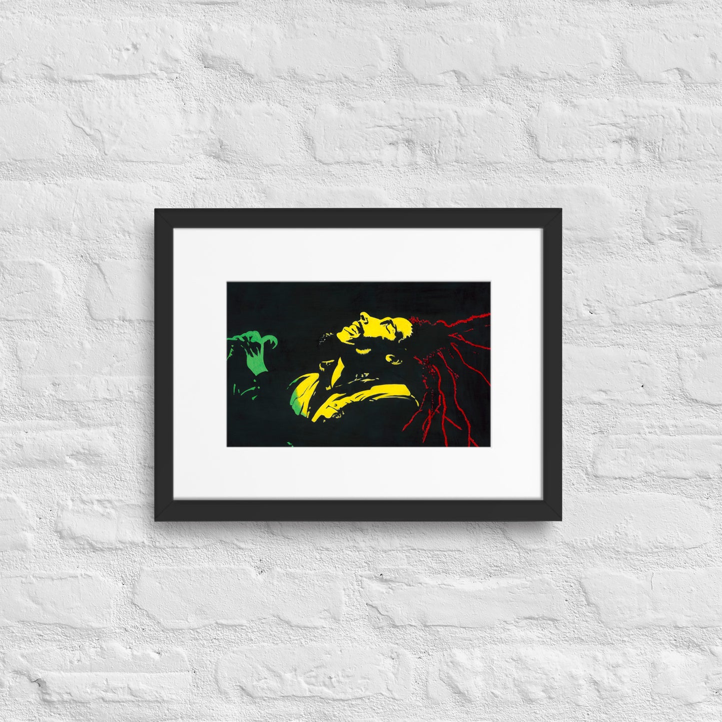 Bob Marley "Freedom" - A3/A4 Mounted Print