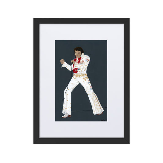 Elvis Prestley - A3/A4 Mounted Print