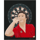 Eric Bristow - Darts Legend - Acrylic on Canvas Painting, Original Artwork - Mounted Prints