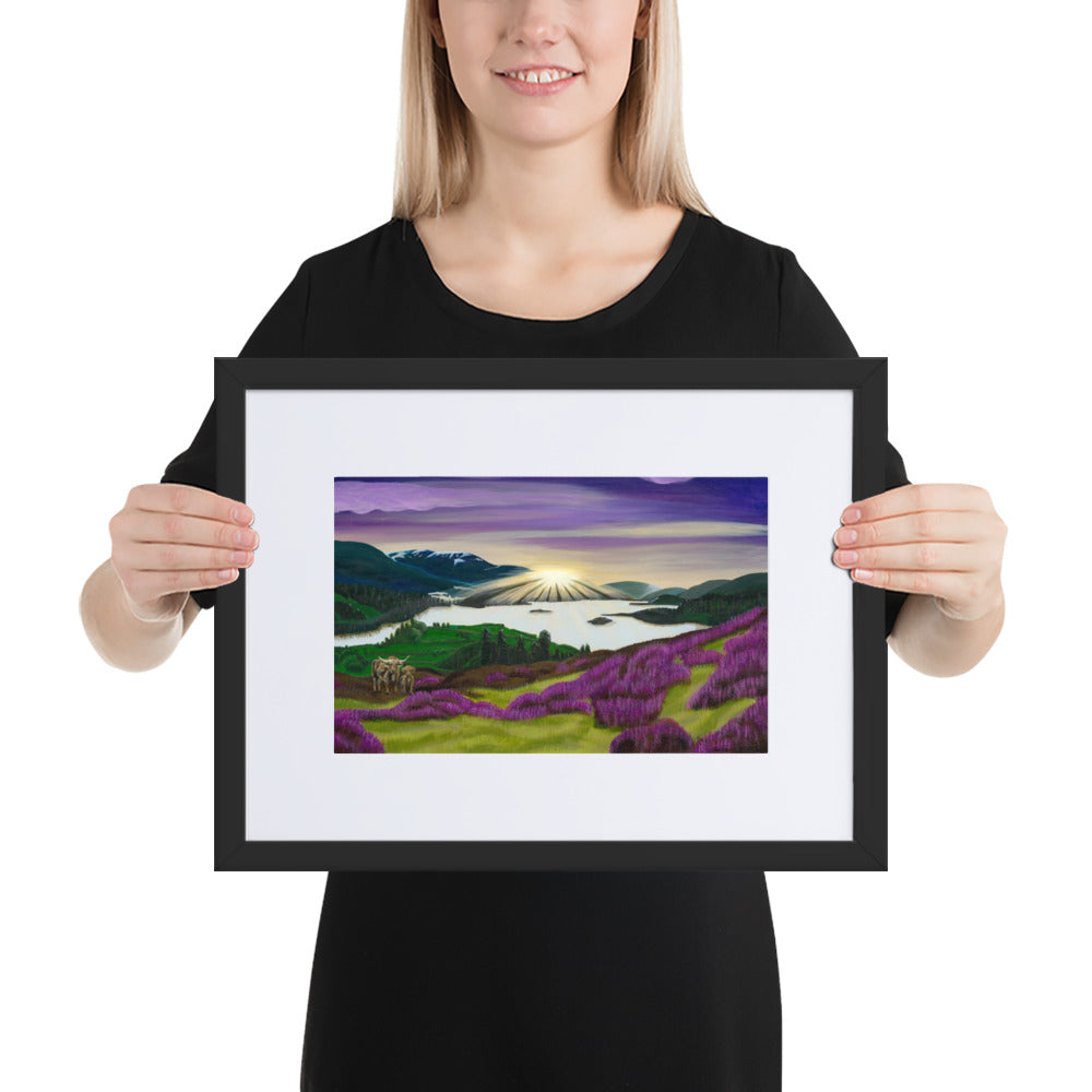 Highland Heathers - A3/A4 Mounted Print