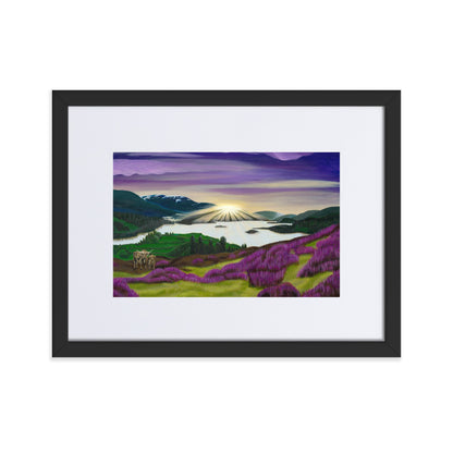Highland Heathers - Acrylic on Canvas Painting, Original Artwork - Mounted Prints