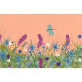 Highland Heathers - Dragonfly - Acrylic on Canvas Painting, Original Artwork - Mounted Prints (Copy) (Copy)