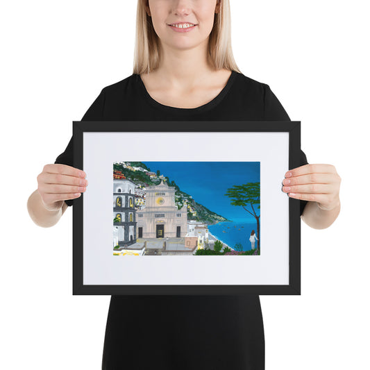 Positano "Thoughts" - A3/A4 Mounted Print