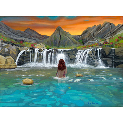 Sea of Tranquility - Acrylic on Canvas Painting, Original Artwork - Mounted Prints