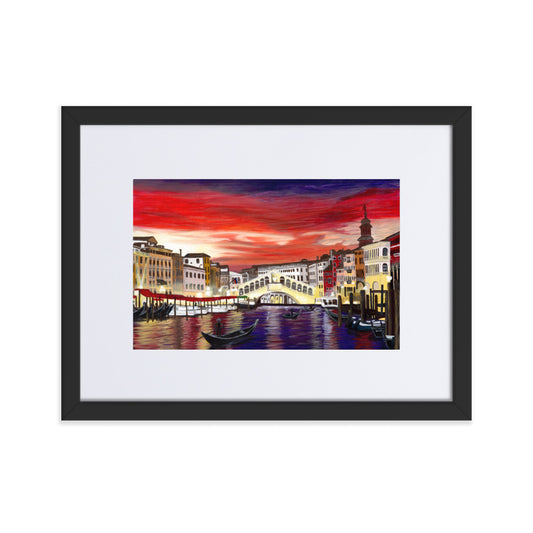 Venice "Rialto" - A3/A4 Mounted Print