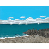 Whitstable - Sailing - Acrylic on Canvas Painting, Original Artwork - Mounted Prints
